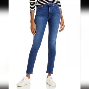Rag & Bone Blue Jeans Echo High Rise Skinny Zipper Fly Size 26